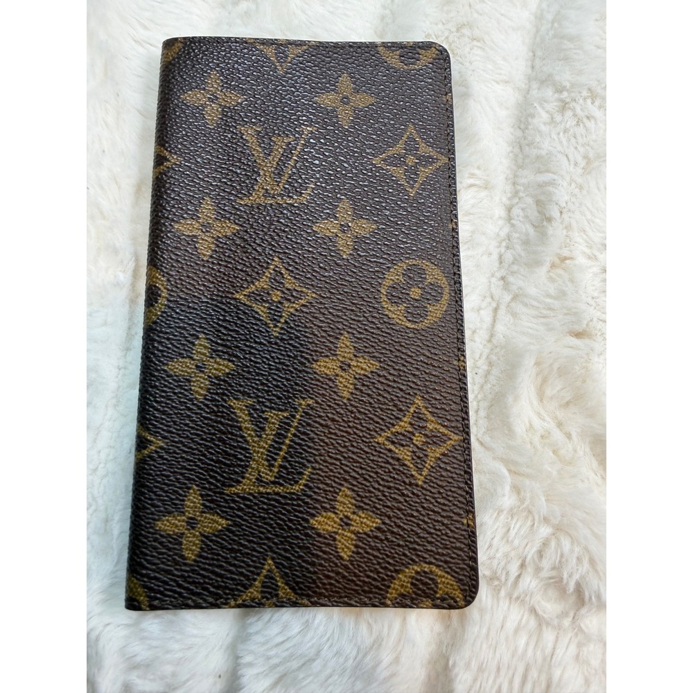 Louis Vuitton Monogram Long Checkbook Wallet Organizer Vintage France 1998